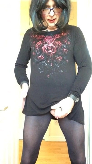 Another dress up and cumming like a slut