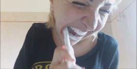 Brushing Your Teeth Is Important and Chantal Loves to Fill Her Mouth with... Toothpaste