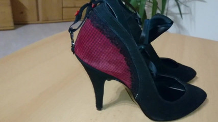 Cum on nice designer pumps
