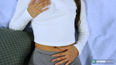 Tiny teen Zaya has a very wet snatch