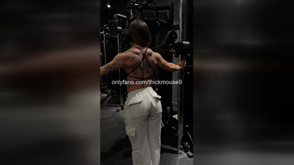18yo's Gym Workout Ends with Double Penetration