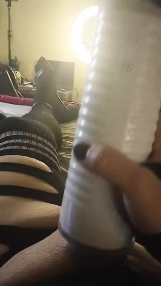 Sexy Shemale Stroking