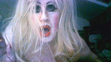 Trashy tranny cumslut Sarah enjoys a smoke after being fucked by random old strangers at a dogging site thumbnail