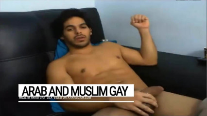 Arab gay Moroccan Hicham's gifts: beauty &amp; splendid dick