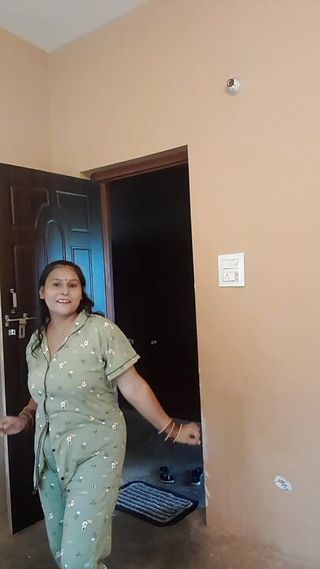 Puja baby dancing on the floor