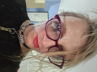 Trans cumslut plays with fresh facial followed by self-facial thumbnail