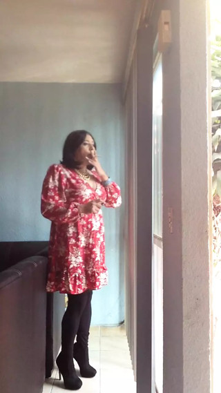 Smoking Crossdresser Mexican