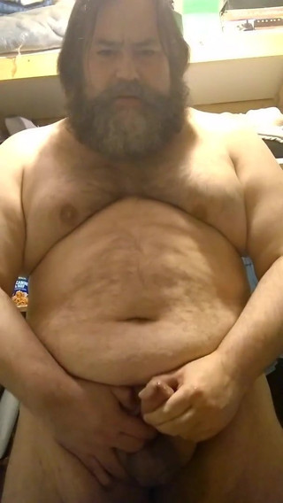 Standing and shooting a huge load