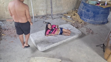 I had sex with the on the mattress on the terrace of my house