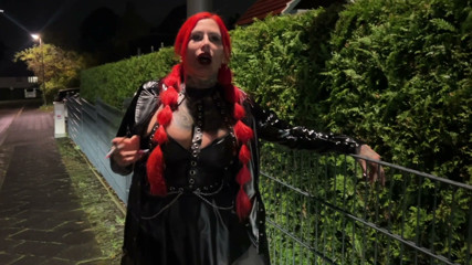 Out and about like a mangy street whore