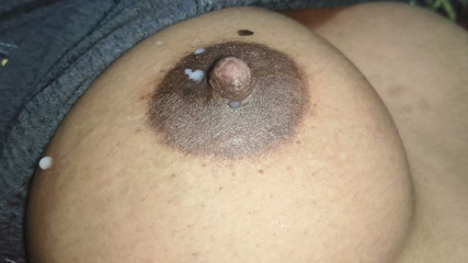 She took off her sister-in-law's clothes and squeezed her breasts and milked her