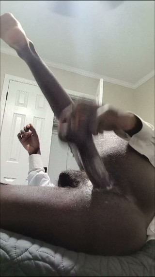 Deep BBC Dildo strokes in Creamy Femboy Pussy