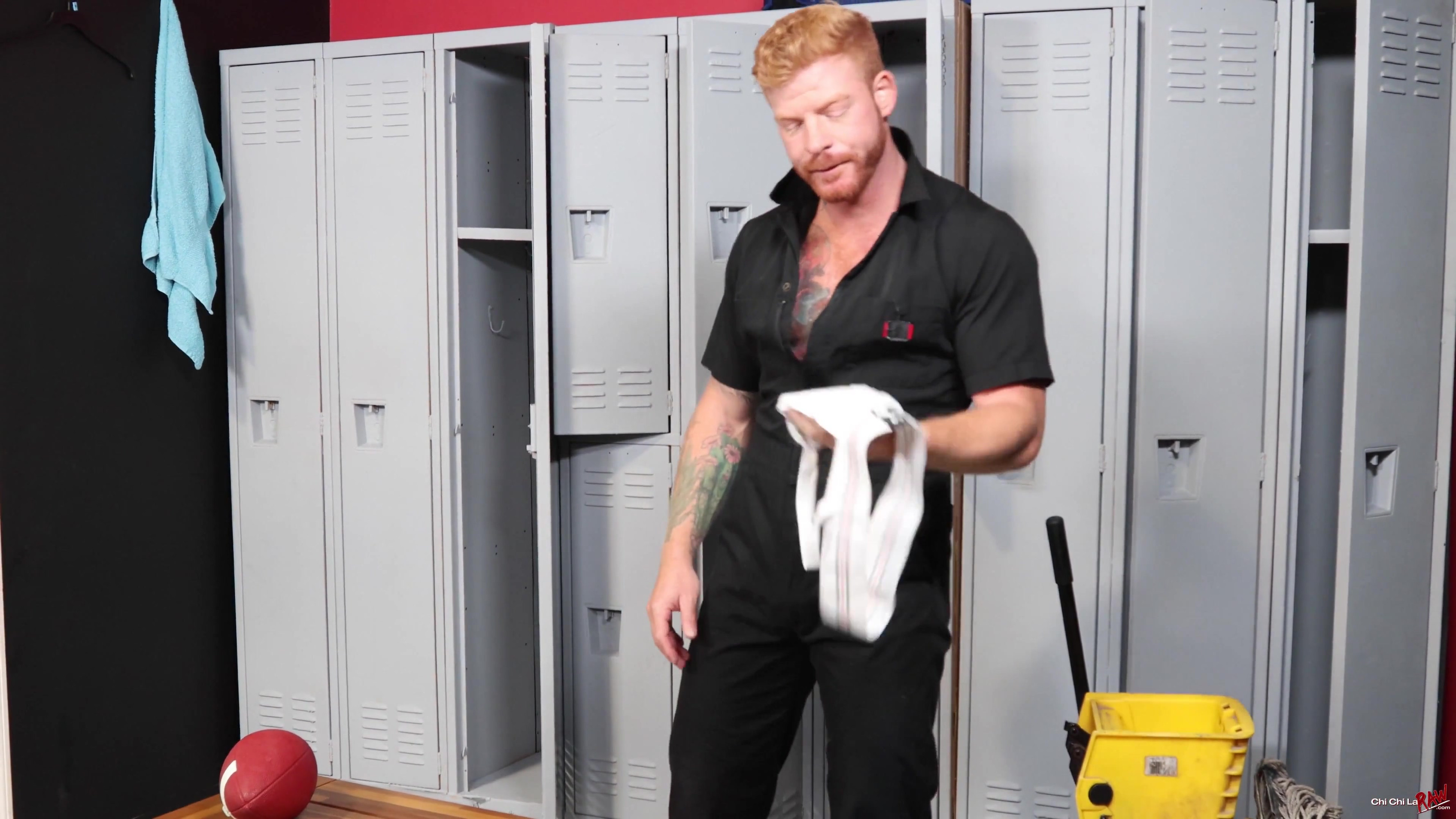 Caught Jacking in the Locker Room