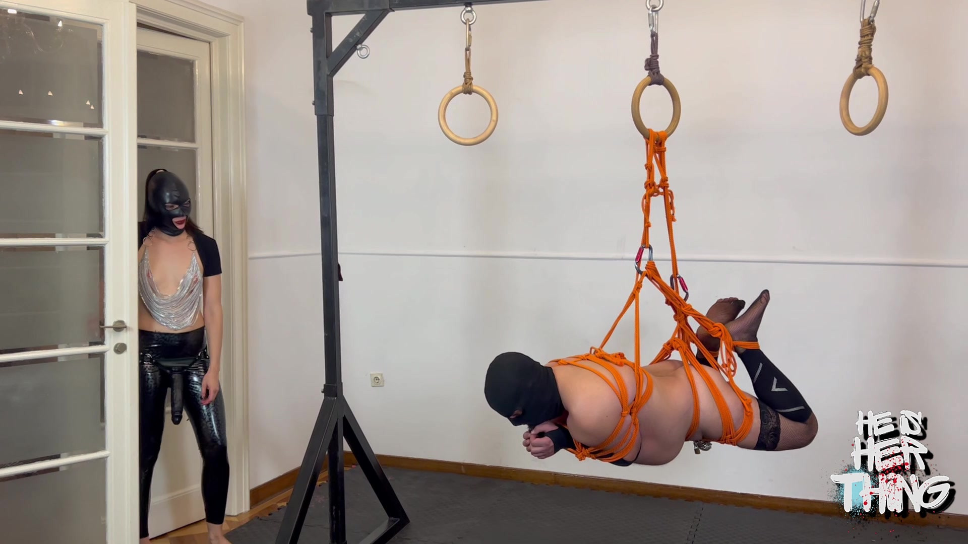 Shibari Bondage: Mouth & Ass Domination