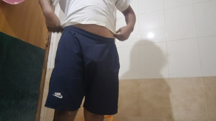 Apni madam ki chaddi aur brown pahan ke sex karne lage