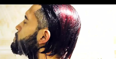 Jerking off slowly in the shower I shoot a massive load