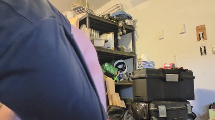 Jerking big cock