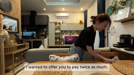 A young student came to clean the house to pay for her studies… but it didn't end with cleaning