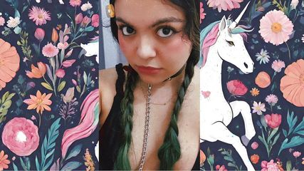 Playful baby girl wants to suck