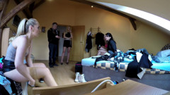 Grinding challenge for this guy with a bunch of hotties