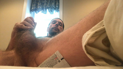 Spur of the moment jerk off and cum