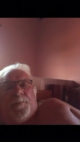 Brazilian grandpa 74 years old cum on cam