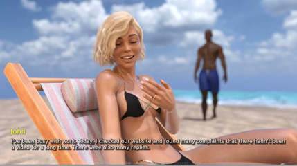 My Hotwife - Gameplay - Roleplay - Vacation - Wife Takes BBC in Beach
