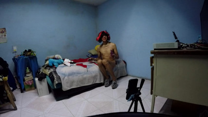 Joselynne Crossdresser In Nurse Cosplay And High Heels Using Buttplug After Dildo In My Ass Second Part