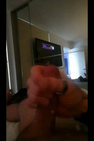Massive Aussie cumshot