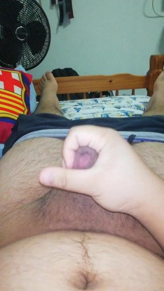 wnking small cock for Wendy lots of cum