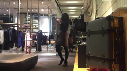 Reiss prune skirt