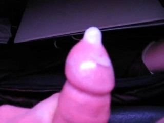 Condom filling a horny webcam jerk