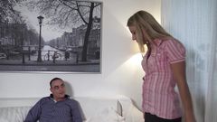 Princess Nikki Give a Hot Footjob!