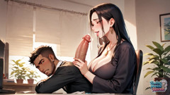 A Luxurious Transvestite Fills the Office with Her Butt Goodness in an Outstanding Femboy Porn Debut!