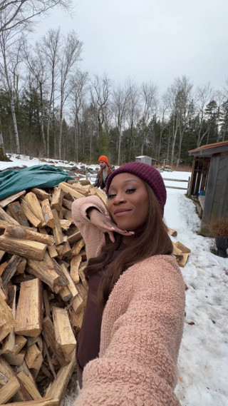 Hired Hauler Seduced by Hung Trans Girl for Bareback Woodshed Fuck - Vanniall Interracial POV Blowjob Anal