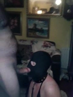 Getting sucked by the gimp !
