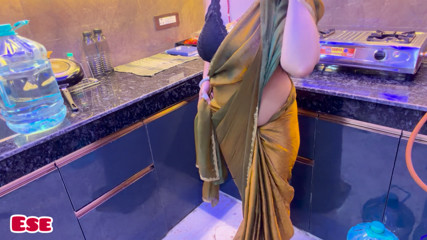 Husband Cheat Her Wife and Fucks Her Hot Saali in the Kitchen....