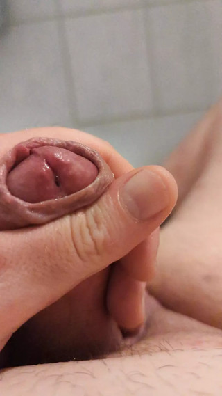 Fat Sissy edging her little cock no cum allowed thumbnail