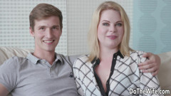 Young Blonde Wife Adry Berty Gets Fucked Next to Her Cuck