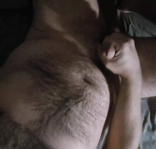Boy Cums All Over Hairy Chest While Moaning Yes Daddy