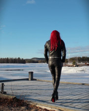 Having a walk in leather