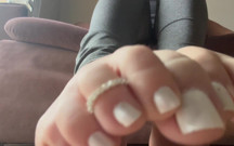 Fetish for naughty feet loves to show off my little feet and sole and simulate Footjob