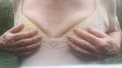Breast in the cold outdoor
