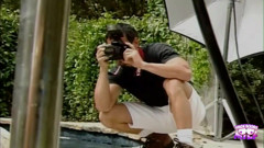 Brunette with Big Natural Tits Gets a Hardcore Fuck After the Photo Session