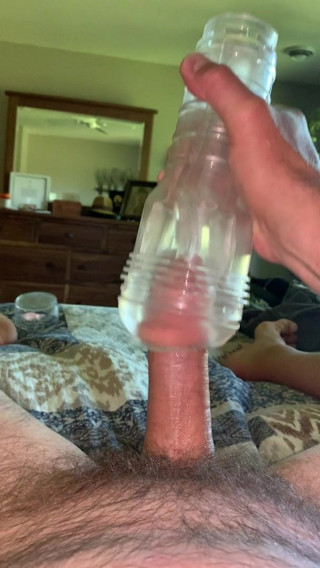 Fleshlite stroking my cock