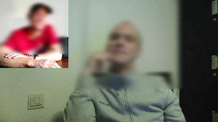 Caught colleague secretly jerking off during online work meeting and joined him masturbating our cocks to big cumshots