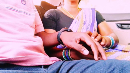 Stepmom and stepson car sex Telugu dirty talks.