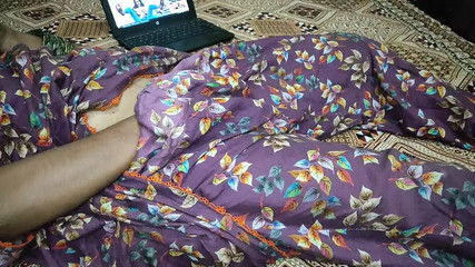 Watching Porn ist time and Start Masturbation with Fingers