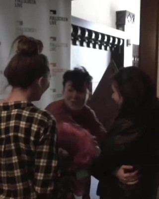 Lesbians Kissing