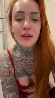 Dildo in the Ass and a Full Bubble
